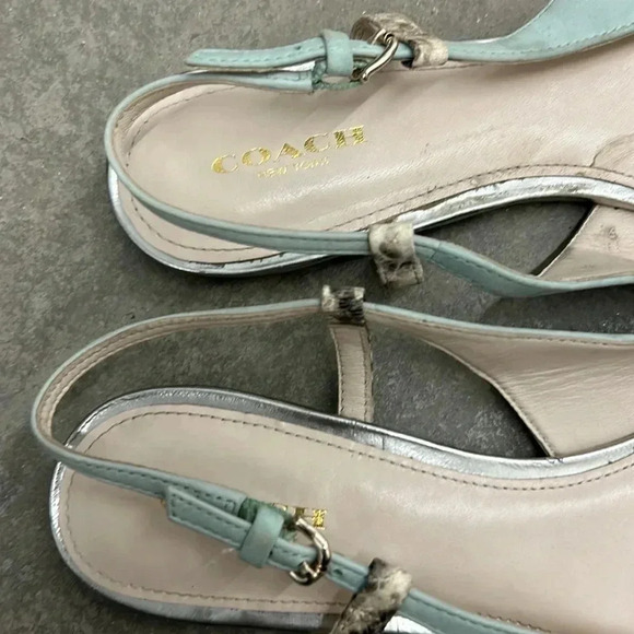 Coach  pointy toe open back flats - Picture 7 of 7